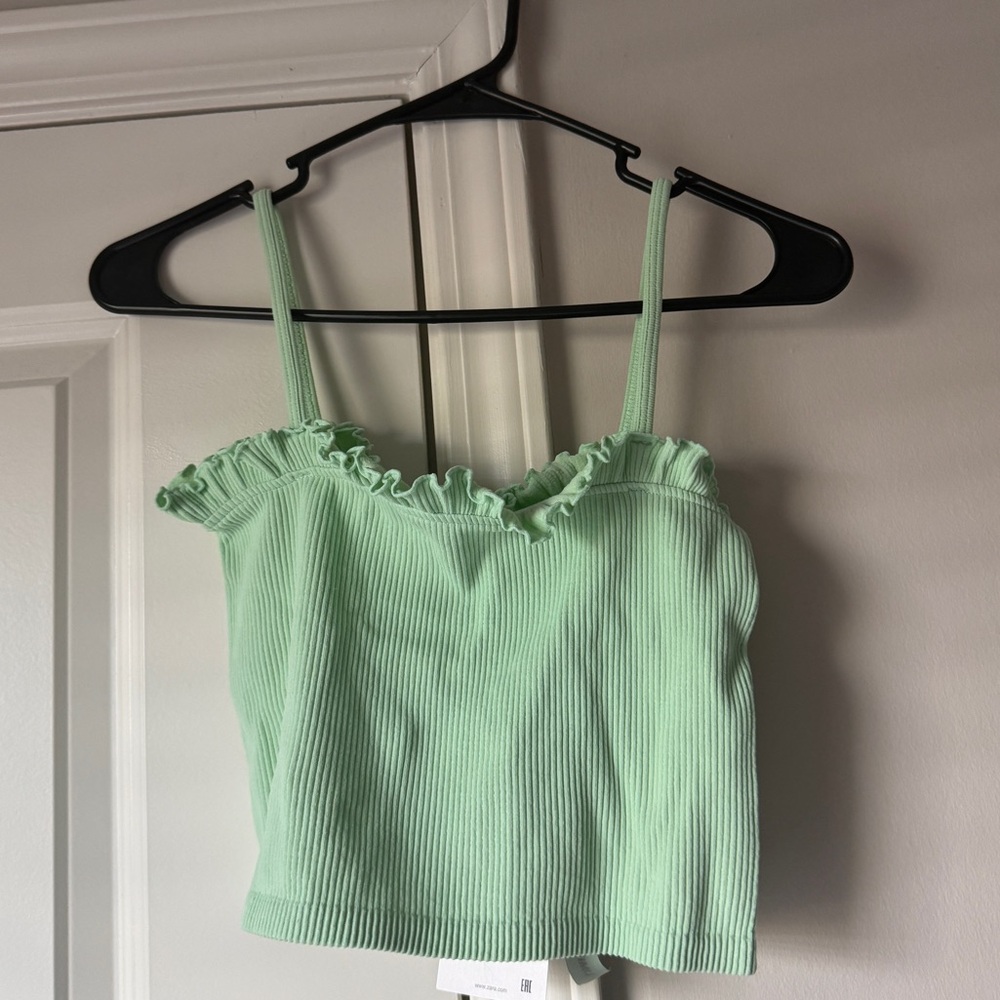 Mint green casual top size M-L
